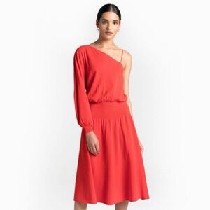 A.L.C Shara Poppy Red One shoulder dress - med